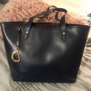 Lauren by Ralph Lauren faux leather tote.
